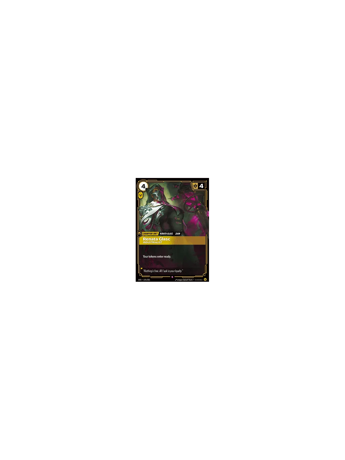 Renata Glasc, Industrialist (V.1 - Rare) de Riftbound en 02 - Spiritforged | La Cueva Roja