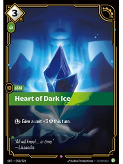 Heart of Dark Ice de Riftbound en 02 - Spiritforged | La Cueva Roja