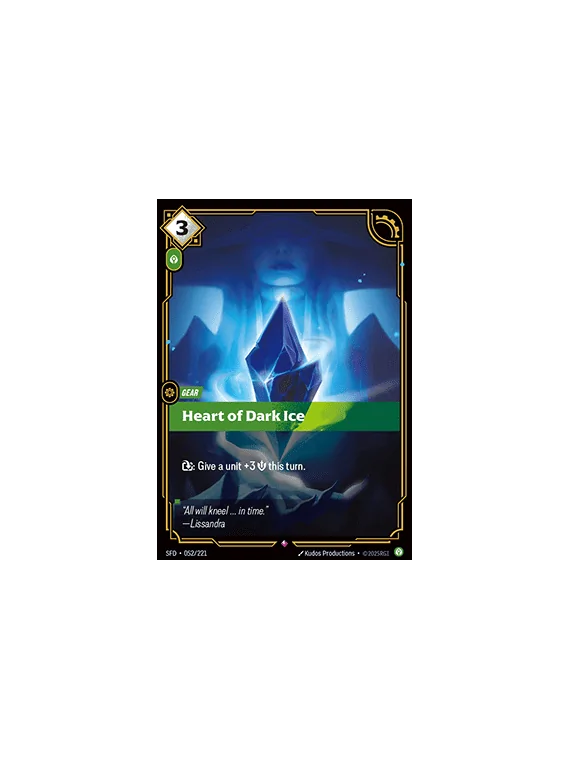 Heart of Dark Ice de Riftbound en 02 - Spiritforged | La Cueva Roja