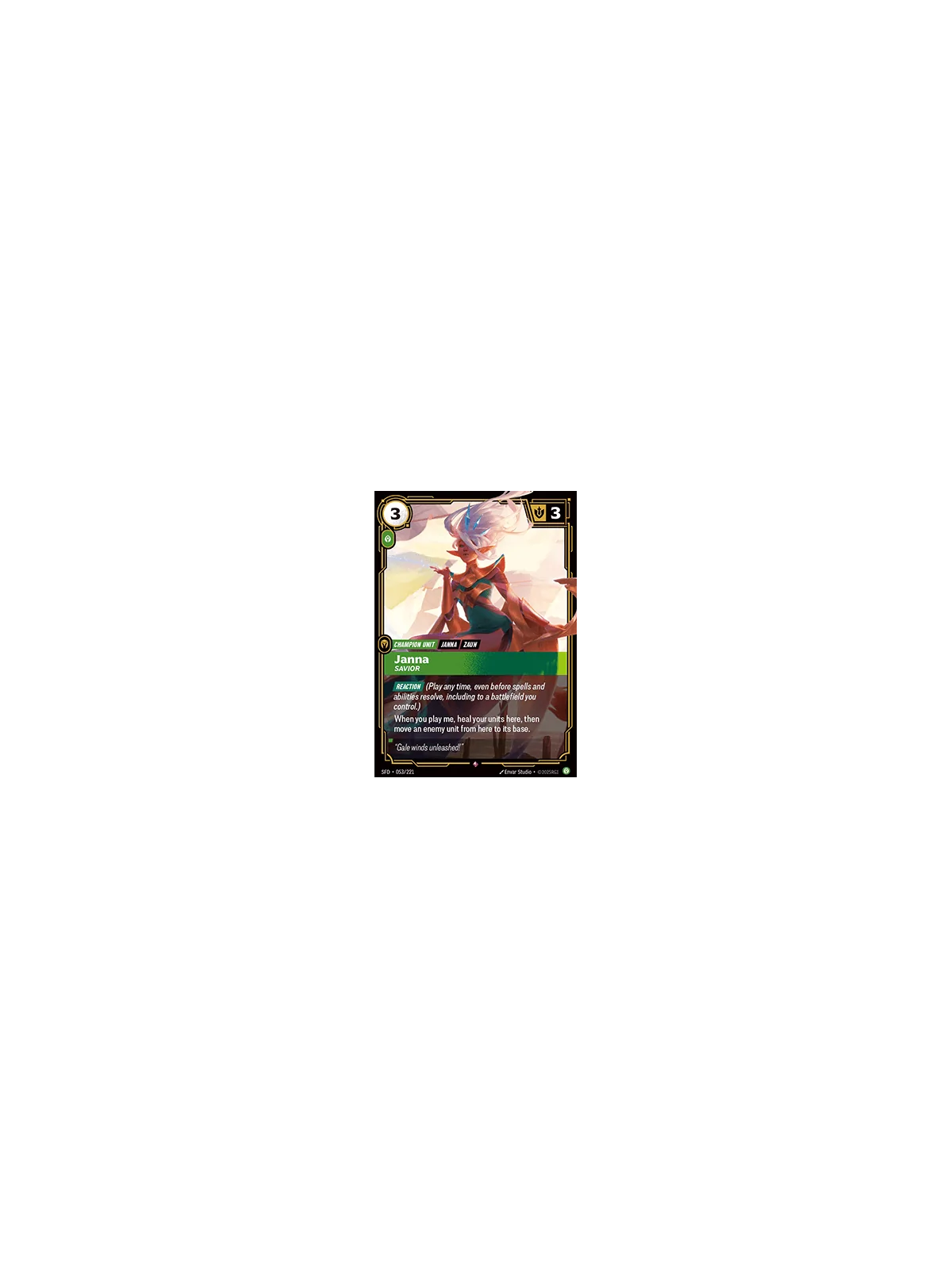 Janna, Savior de Riftbound en 02 - Spiritforged | La Cueva Roja