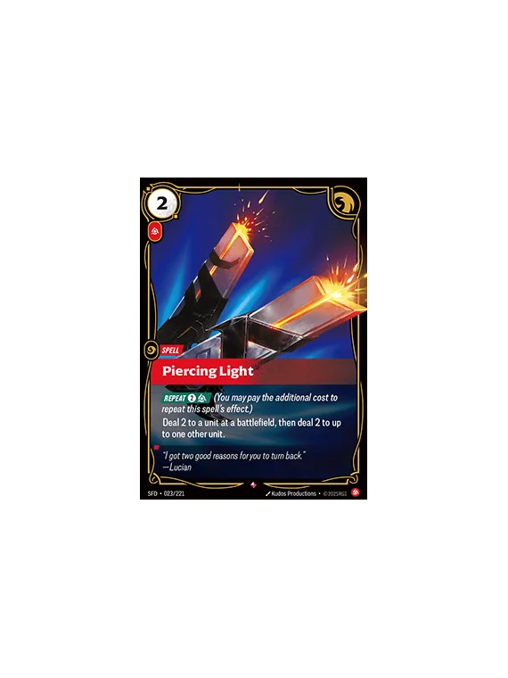 Piercing Light de Riftbound en 02 - Spiritforged | La Cueva Roja