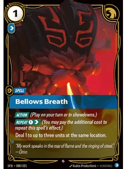 Bellows Breath de Riftbound en 02 - Spiritforged | La Cueva Roja