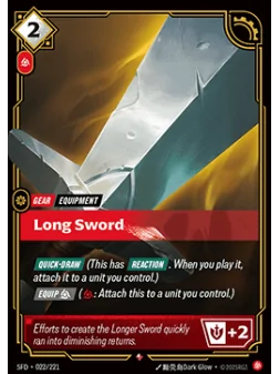 Long Sword de Riftbound en 02 - Spiritforged | La Cueva Roja