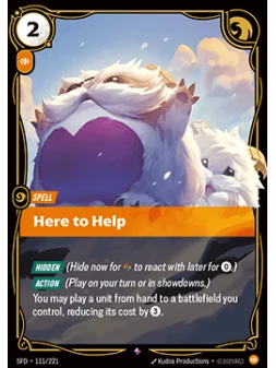 Here to Help de Riftbound en 02 - Spiritforged | La Cueva Roja