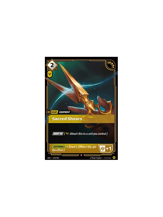 Sacred Shears de Riftbound en 02 - Spiritforged | La Cueva Roja