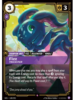 Fizz, Trickster de Riftbound en 02 - Spiritforged | La Cueva Roja