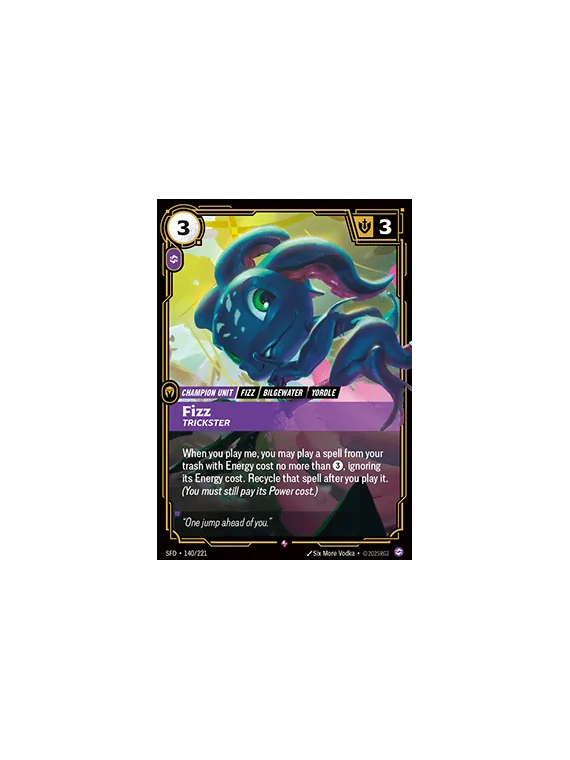 Fizz, Trickster de Riftbound en 02 - Spiritforged | La Cueva Roja