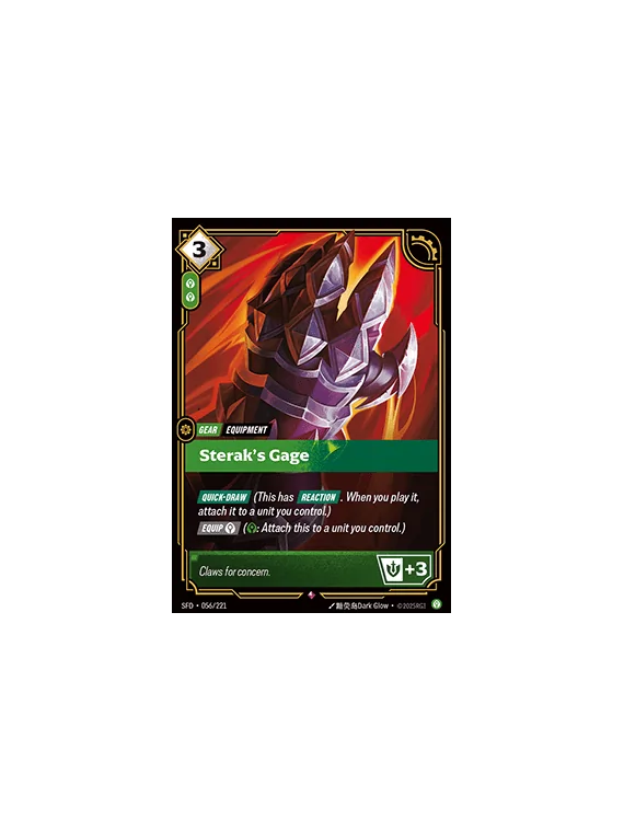Sterak's Gage de Riftbound en 02 - Spiritforged | La Cueva Roja