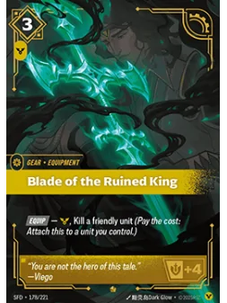 Blade of the Ruined King de Riftbound en 02 - Spiritforged | La Cueva Roja