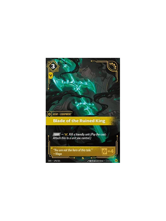 Blade of the Ruined King de Riftbound en 02 - Spiritforged | La Cueva Roja
