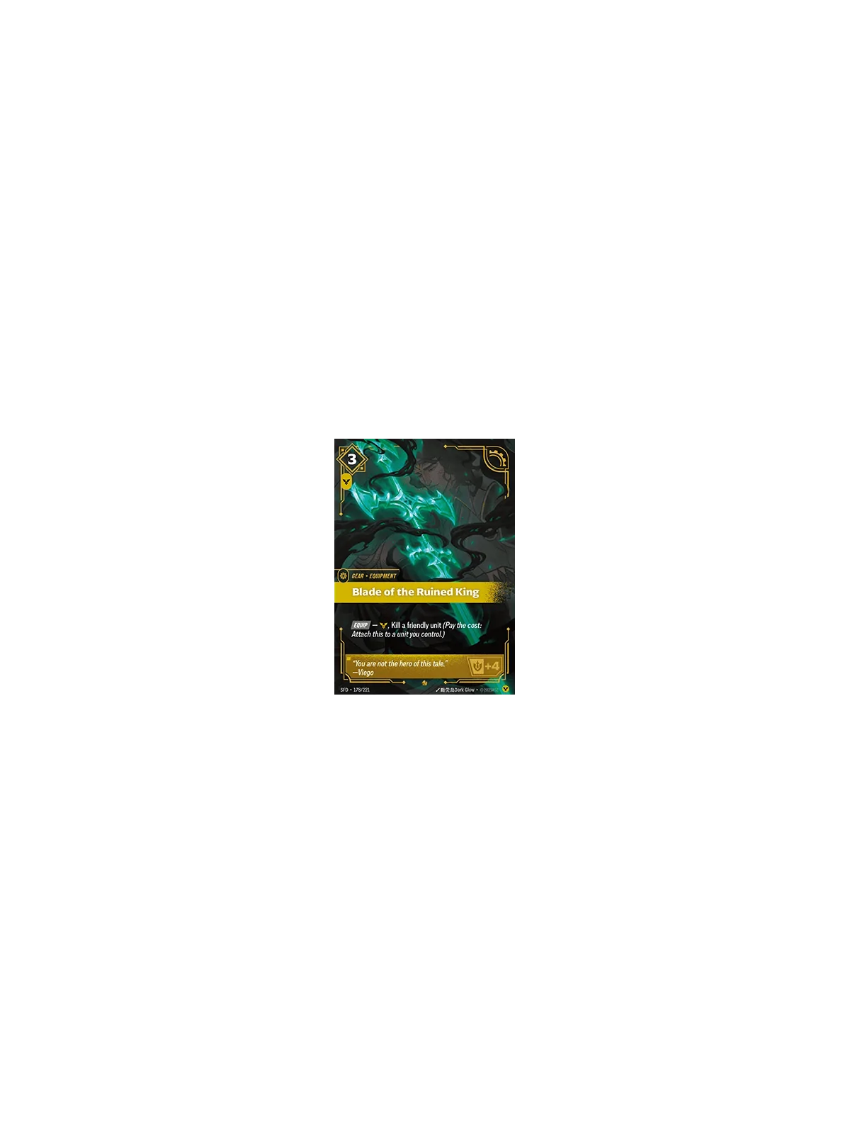 Blade of the Ruined King de Riftbound en 02 - Spiritforged | La Cueva Roja