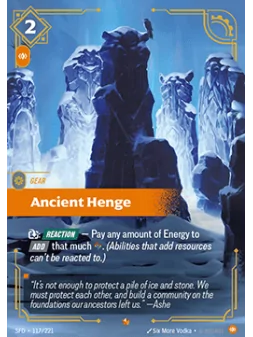 Ancient Henge de Riftbound en 02 - Spiritforged | La Cueva Roja
