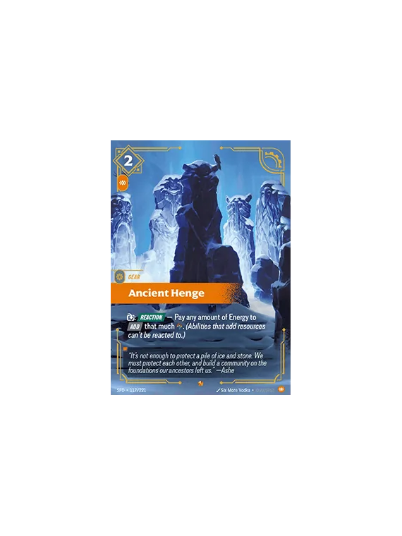 Ancient Henge de Riftbound en 02 - Spiritforged | La Cueva Roja