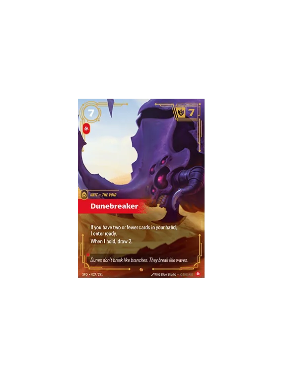 Dunebreaker de Riftbound en 02 - Spiritforged | La Cueva Roja
