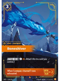 Boneshiver de Riftbound en 02 - Spiritforged | La Cueva Roja