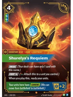 Shurelya's Requiem de Riftbound en 02 - Spiritforged | La Cueva Roja