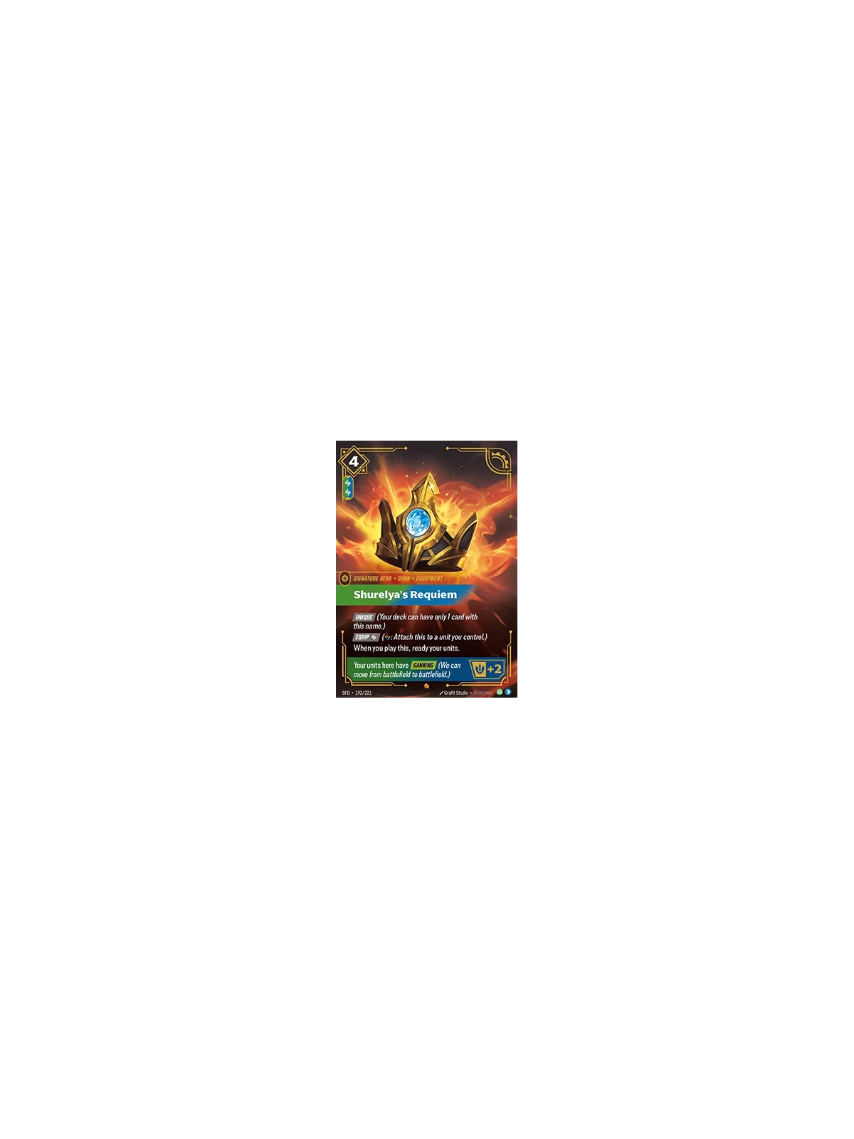 Shurelya's Requiem de Riftbound en 02 - Spiritforged | La Cueva Roja