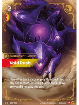 Void Rush de Riftbound en 02 - Spiritforged | La Cueva Roja