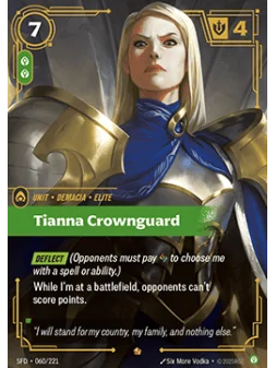 Tianna Crownguard de Riftbound en 02 - Spiritforged | La Cueva Roja