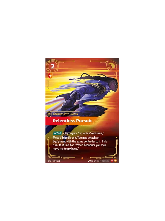 Relentless Pursuit de Riftbound en 02 - Spiritforged | La Cueva Roja