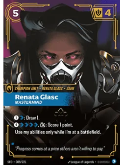 Renata Glasc, Mastermind (V.1 - Epic) de Riftbound en 02 - Spiritforged | La Cueva Roja