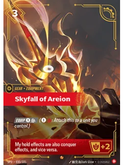 Skyfall of Areion de Riftbound en 02 - Spiritforged | La Cueva Roja