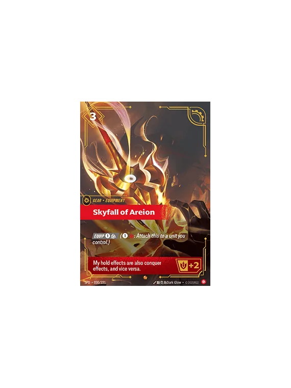 Skyfall of Areion de Riftbound en 02 - Spiritforged | La Cueva Roja