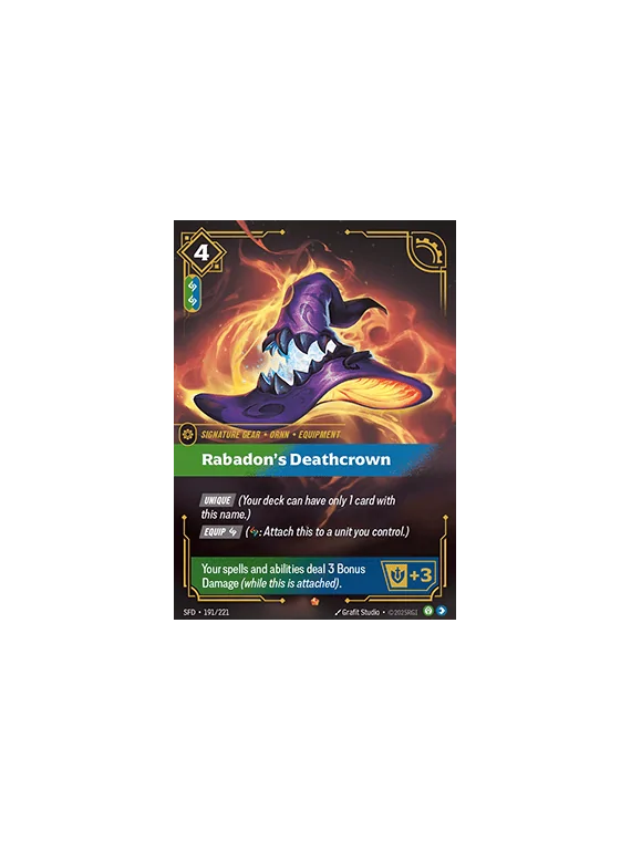 Rabadon's Deathcrown de Riftbound en 02 - Spiritforged | La Cueva Roja