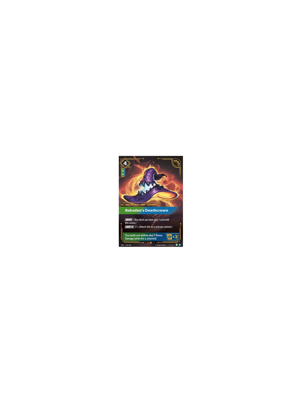 Rabadon's Deathcrown de Riftbound en 02 - Spiritforged | La Cueva Roja