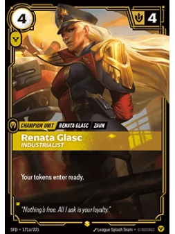 Renata Glasc, Industrialist (V.2 - Showcase) de Riftbound en 02 - Spiritforged | La Cueva Roja