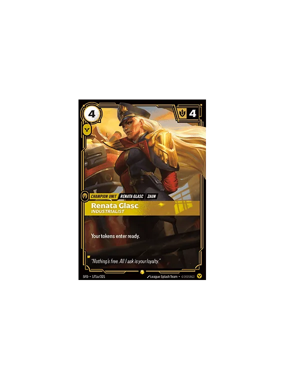 Renata Glasc, Industrialist (V.2 - Showcase) de Riftbound en 02 - Spiritforged | La Cueva Roja