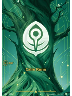 Calm Rune (V.2 - Showcase) de Riftbound en 02 - Spiritforged | La Cueva Roja
