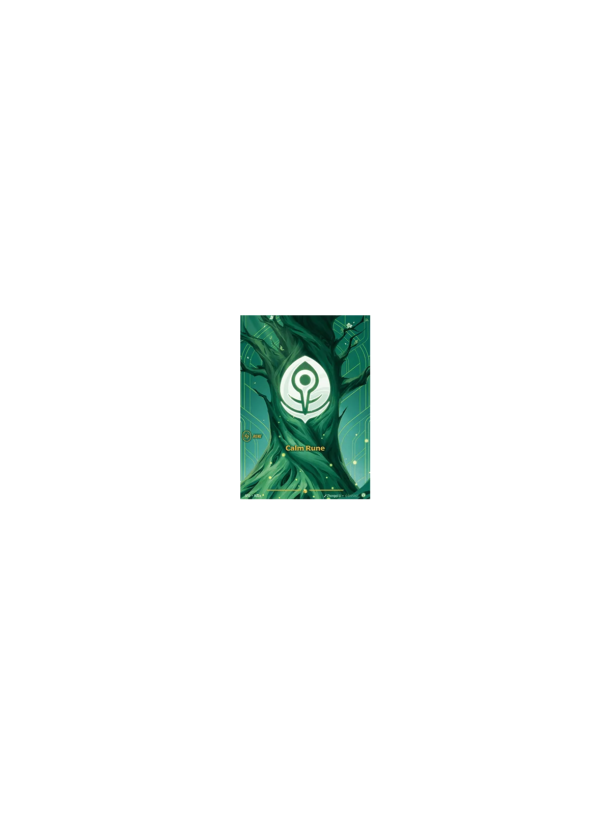 Calm Rune (V.2 - Showcase) de Riftbound en 02 - Spiritforged | La Cueva Roja