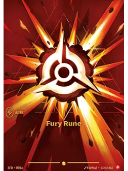 Fury Rune (V.2 - Showcase) de Riftbound en 02 - Spiritforged | La Cueva Roja