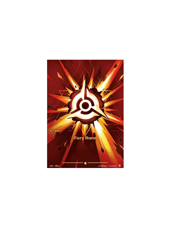 Fury Rune (V.2 - Showcase) de Riftbound en 02 - Spiritforged | La Cueva Roja