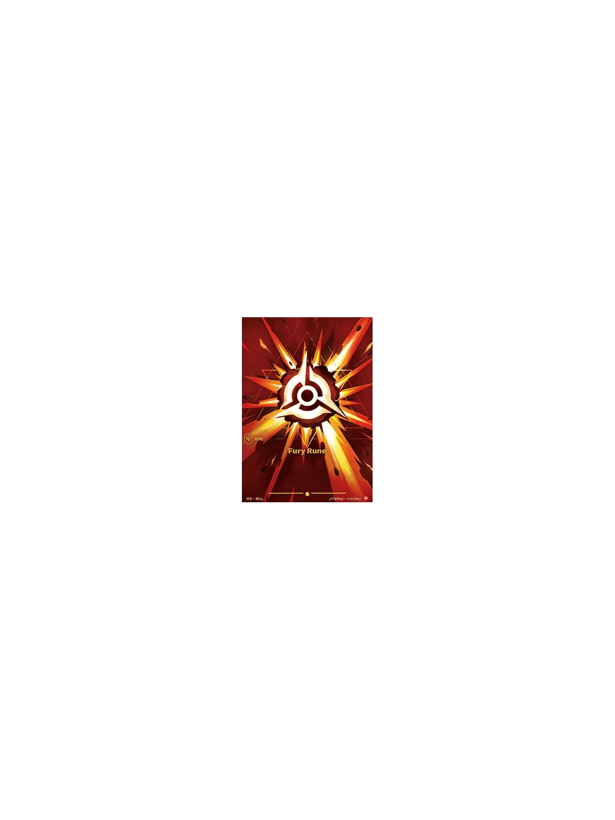 Fury Rune (V.2 - Showcase) de Riftbound en 02 - Spiritforged | La Cueva Roja