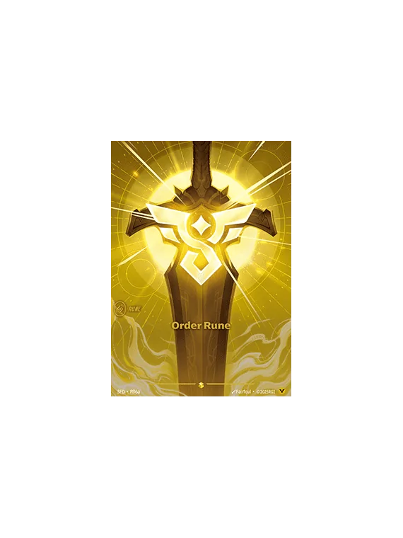 Order Rune (V.2 - Showcase) de Riftbound en 02 - Spiritforged | La Cueva Roja