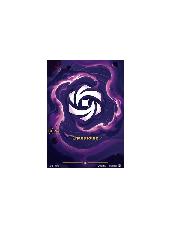 Chaos Rune (V.2 - Showcase) de Riftbound en 02 - Spiritforged | La Cueva Roja