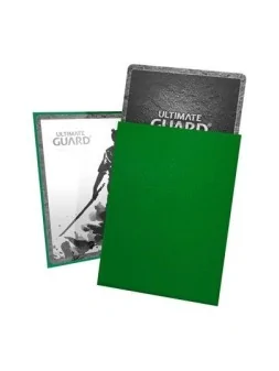 Ultimate Guard Katana Sleeves Tamaño Estándar Verde (100) de Ultimate Guard en Fundas | La Cueva Roja