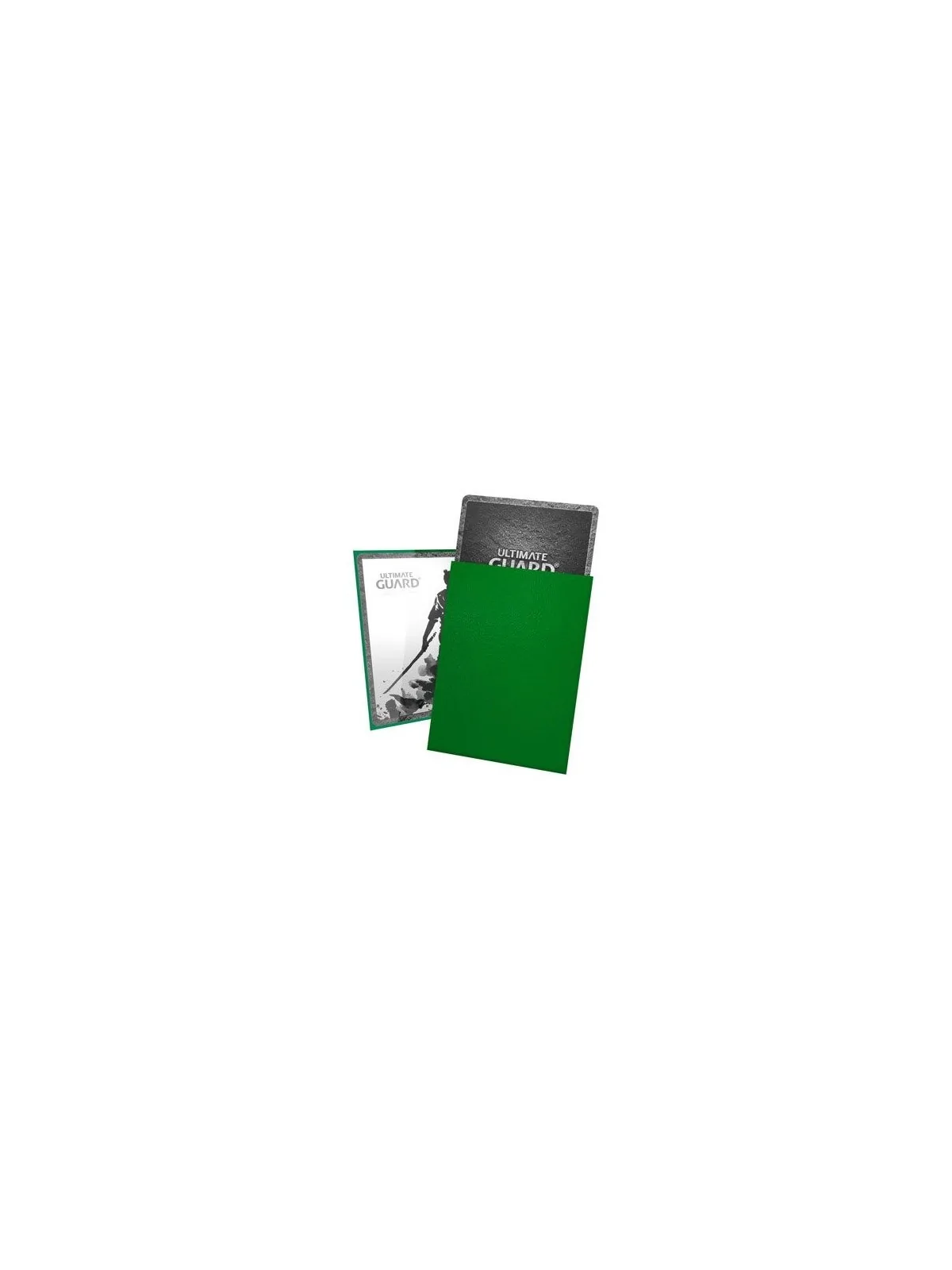 Ultimate Guard Katana Sleeves Tamaño Estándar Verde (100) de Ultimate Guard en Fundas | La Cueva Roja