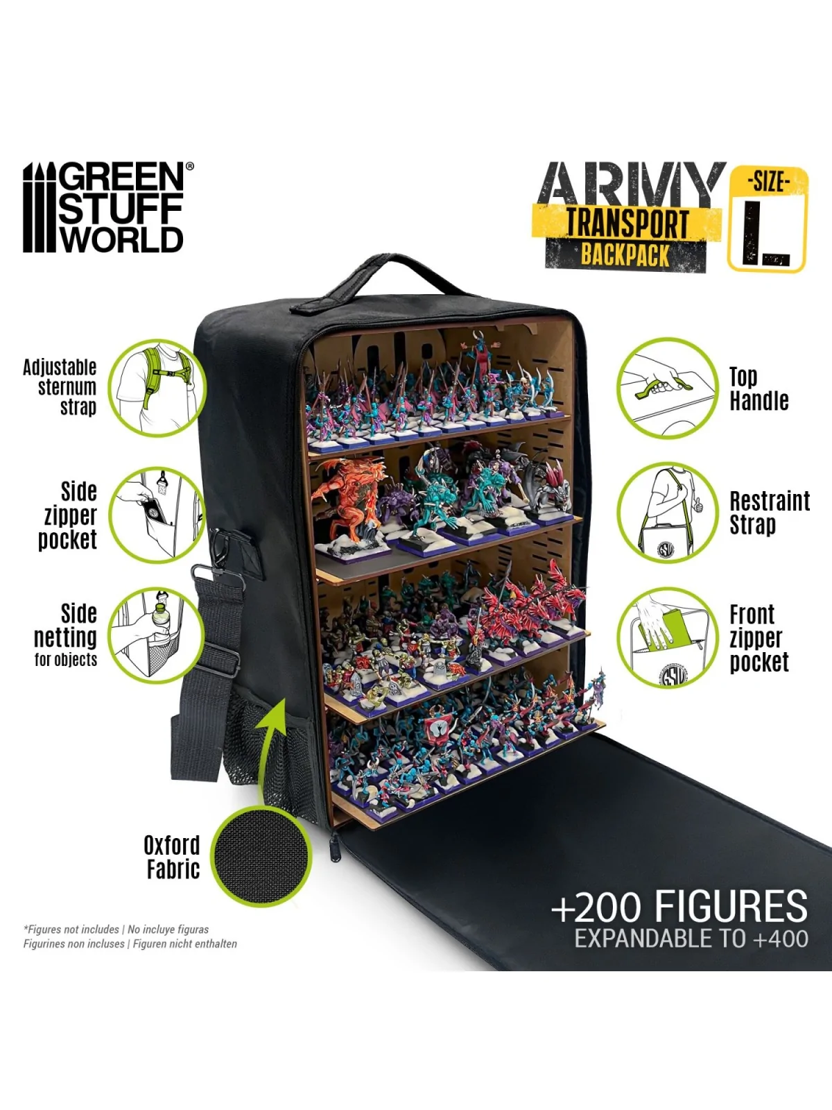 Mochila Transporte Miniaturas de Green Stuff World en Modelismo | La Cueva Roja