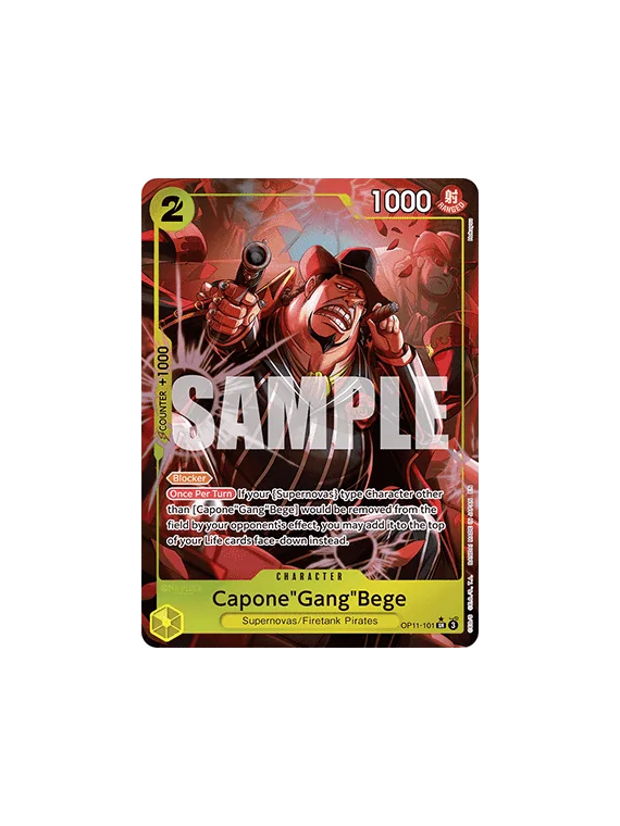 CaponeGangBege (OP11-101) (V.2) de Bandai en OP11 - A Fist of Divine Speed | La Cueva Roja