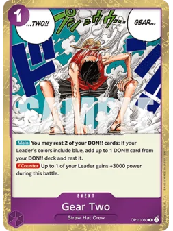 Gear Two (OP11-080) (V.1) de Bandai en OP11 - A Fist of Divine Speed | La Cueva Roja