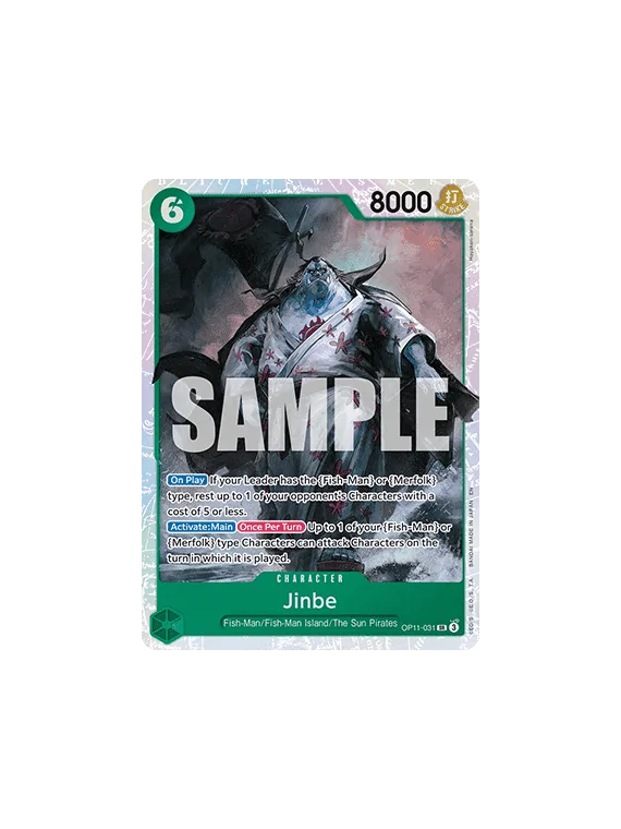 Jinbe (OP11-031) (V.1) de Bandai en OP11 - A Fist of Divine Speed | La Cueva Roja