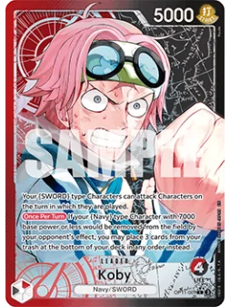 Koby (OP11-001) (V.2) de Bandai en OP11 - A Fist of Divine Speed | La Cueva Roja