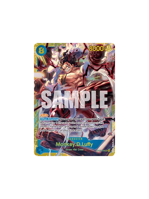 Monkey.D.Luffy (OP11-118) (V.1) de Bandai en OP11 - A Fist of Divine Speed | La Cueva Roja