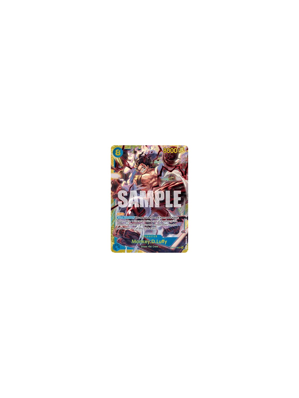 Monkey.D.Luffy (OP11-118) (V.1) de Bandai en OP11 - A Fist of Divine Speed | La Cueva Roja