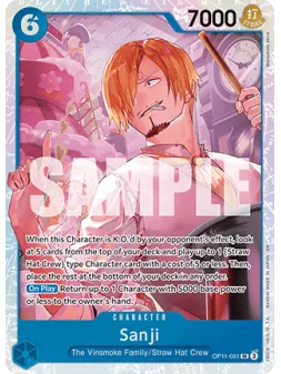 Sanji (OP11-051) (V.1) de Bandai en OP11 - A Fist of Divine Speed | La Cueva Roja
