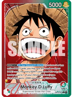 Monkey.D.Luffy (OP13-001) (V.2) de Bandai en OP13 - Carrying on his Will | La Cueva Roja