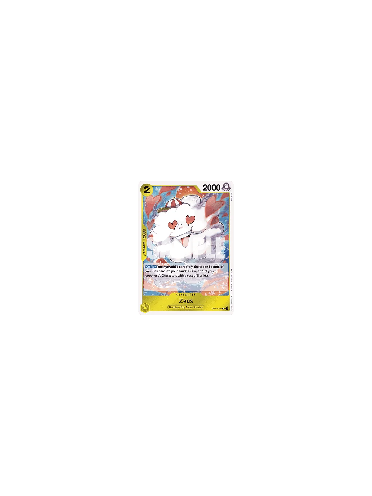 Zeus (OP11-106) (V.1) de Bandai en OP11 - A Fist of Divine Speed | La Cueva Roja